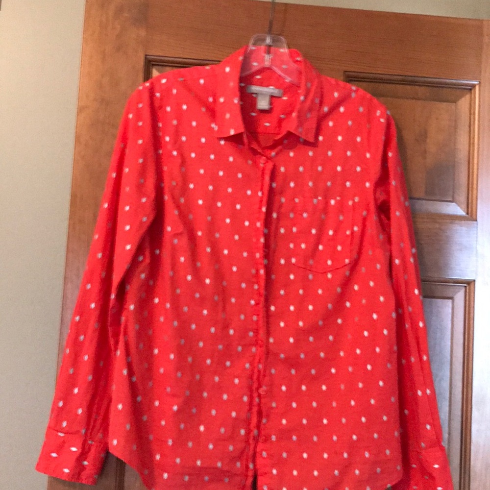 Banana Republic button down with silver diamond